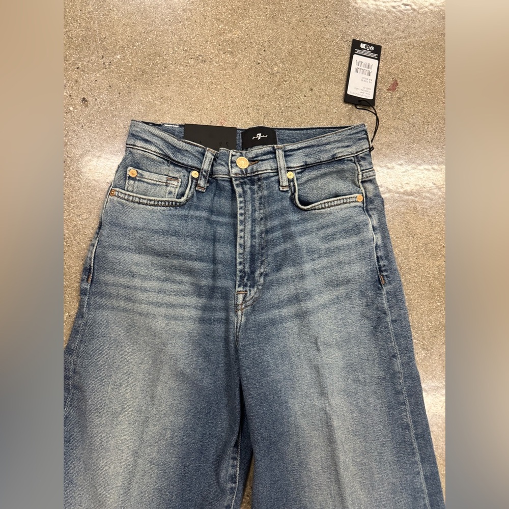 7 For all mankind ultra highrise jo petite sea level - Picture 3 of 4